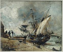 Shipping on the Orwell, near Ipswich by John Constable